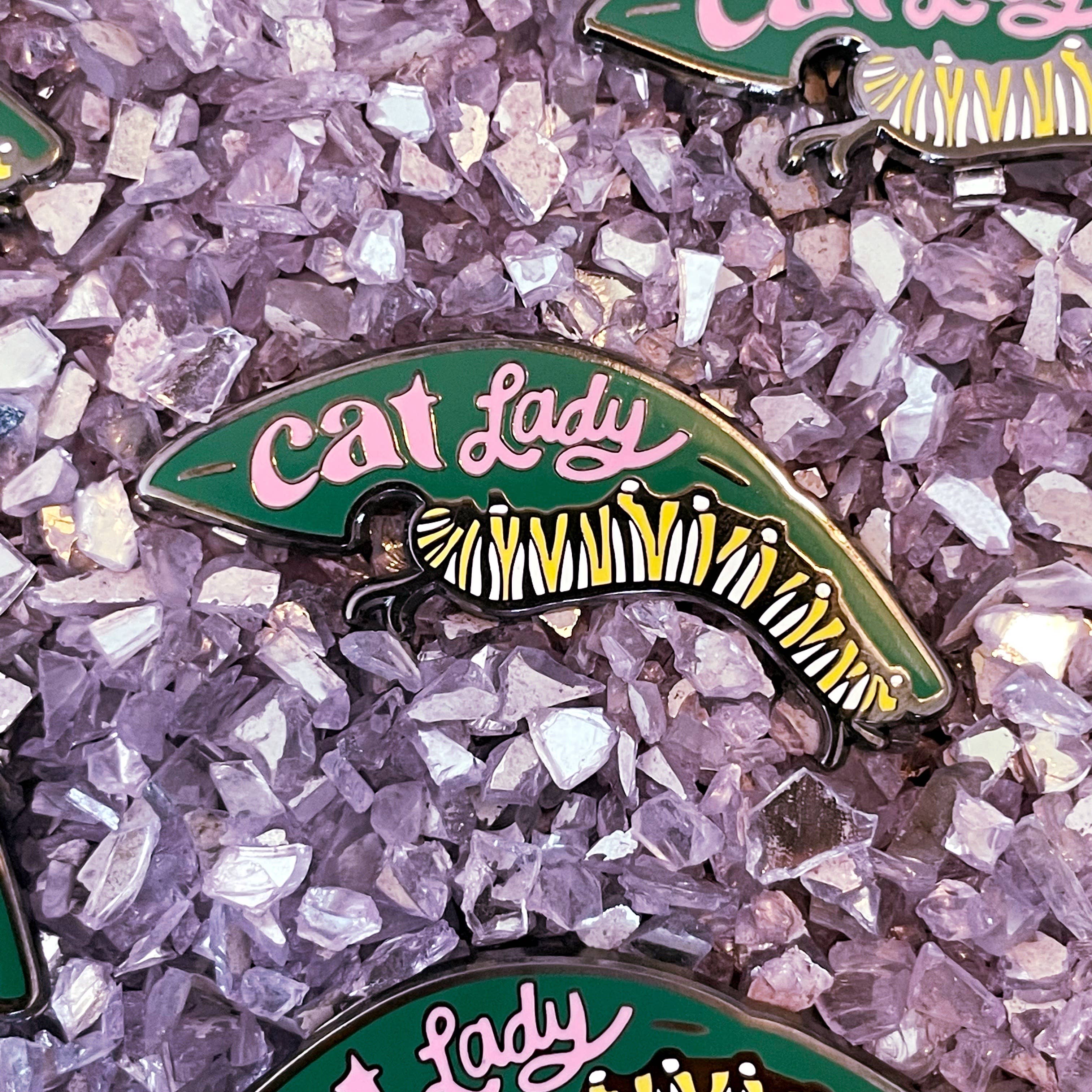 Cat Lady Enamel Pin