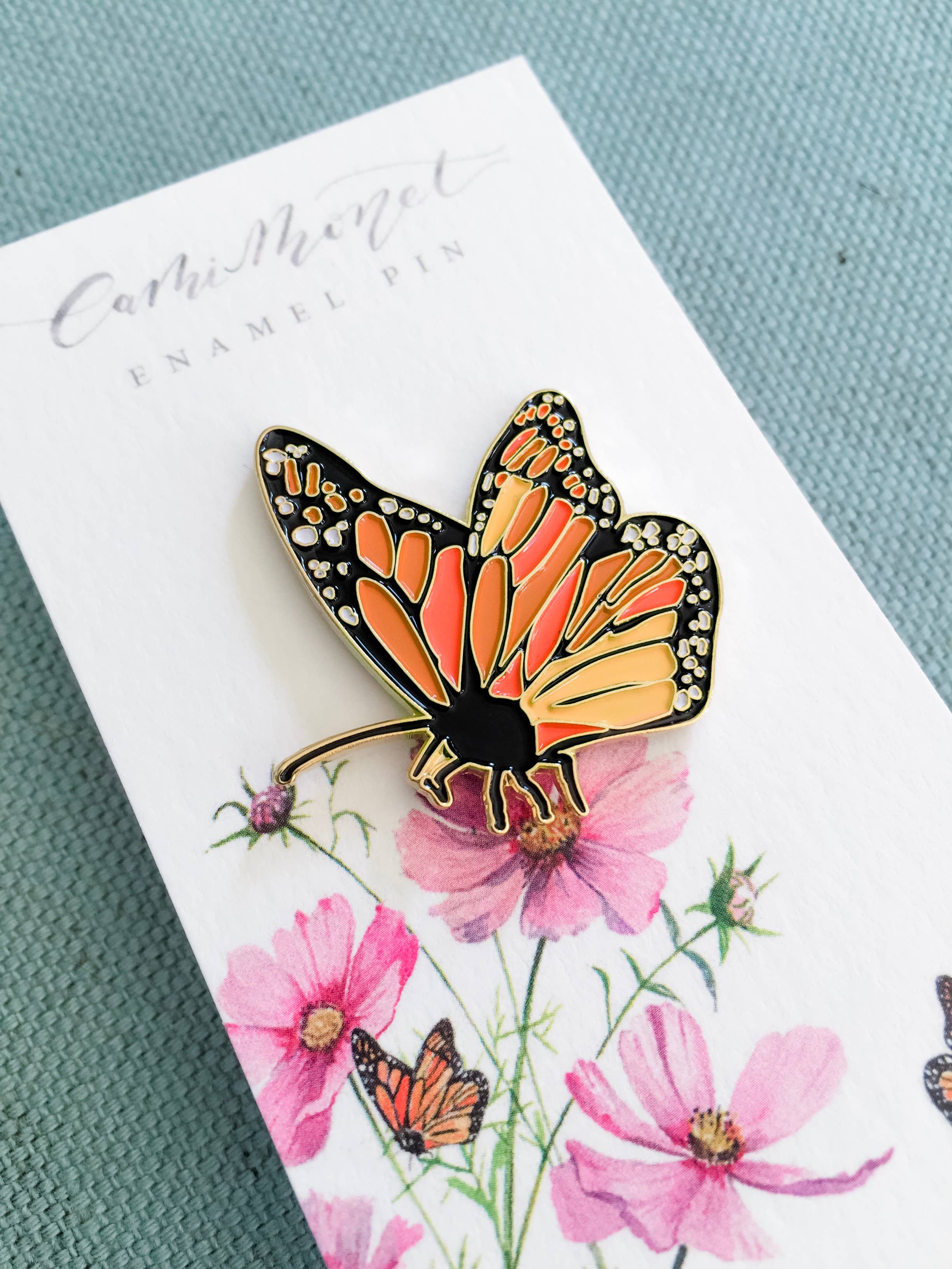 Monarch Butterfly Enamel Pin