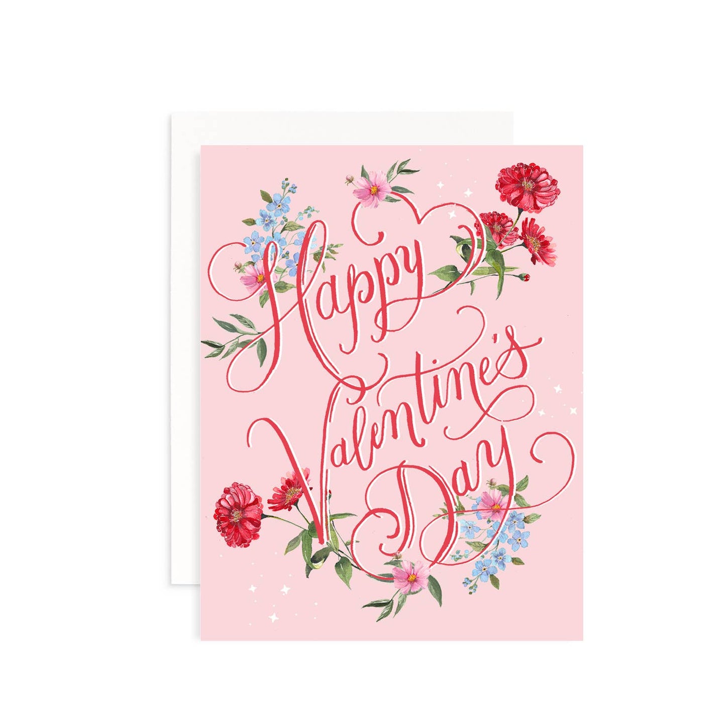Valentine's Day Floral Greeting Card