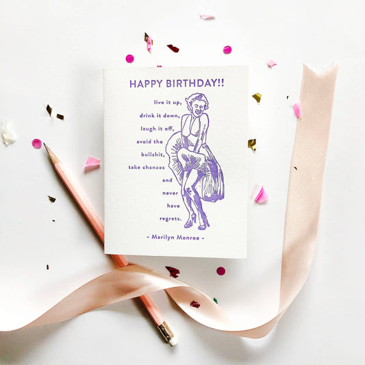 Marilyn Monroe Birthday Card