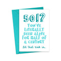 50th Birthday Card