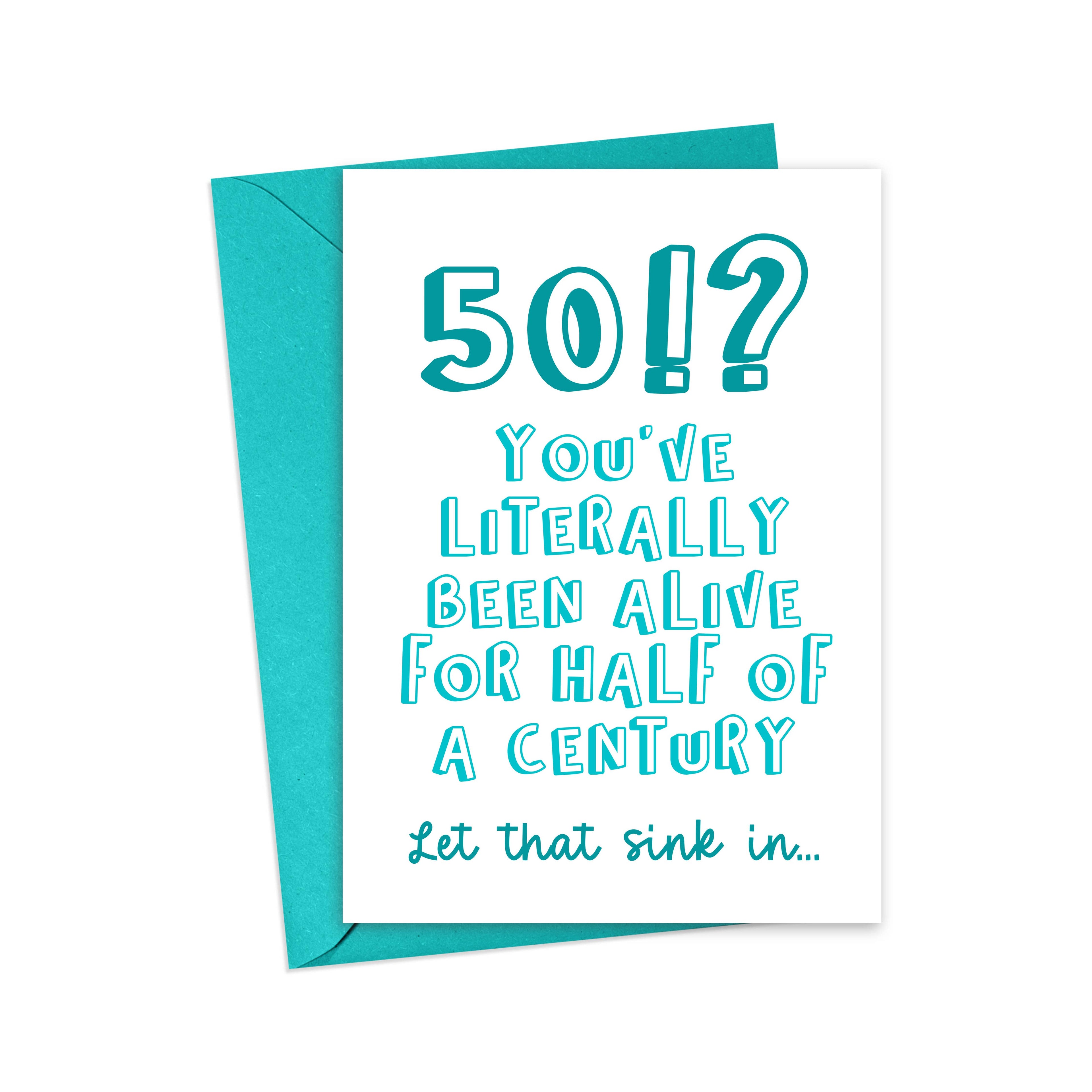 50th Birthday Card