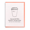 Dirty Letterpress Friendship Card