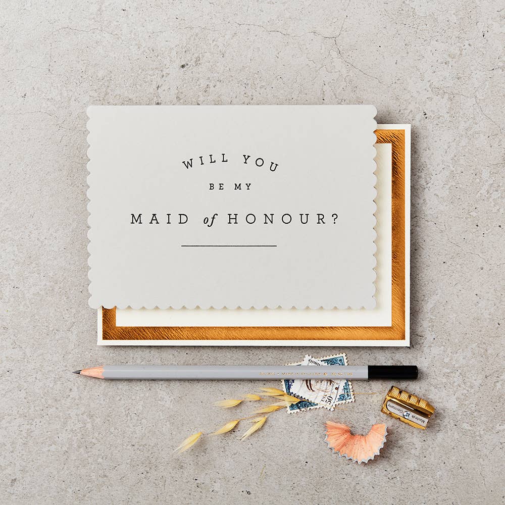 Maid of Honor Greeting Card