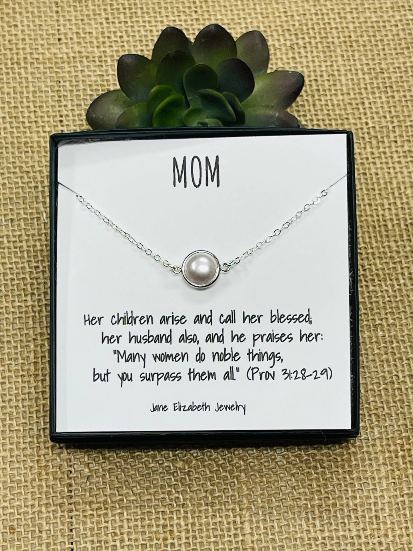 Mom necklace- Silver