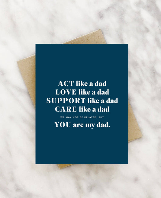 like a dad father's day card