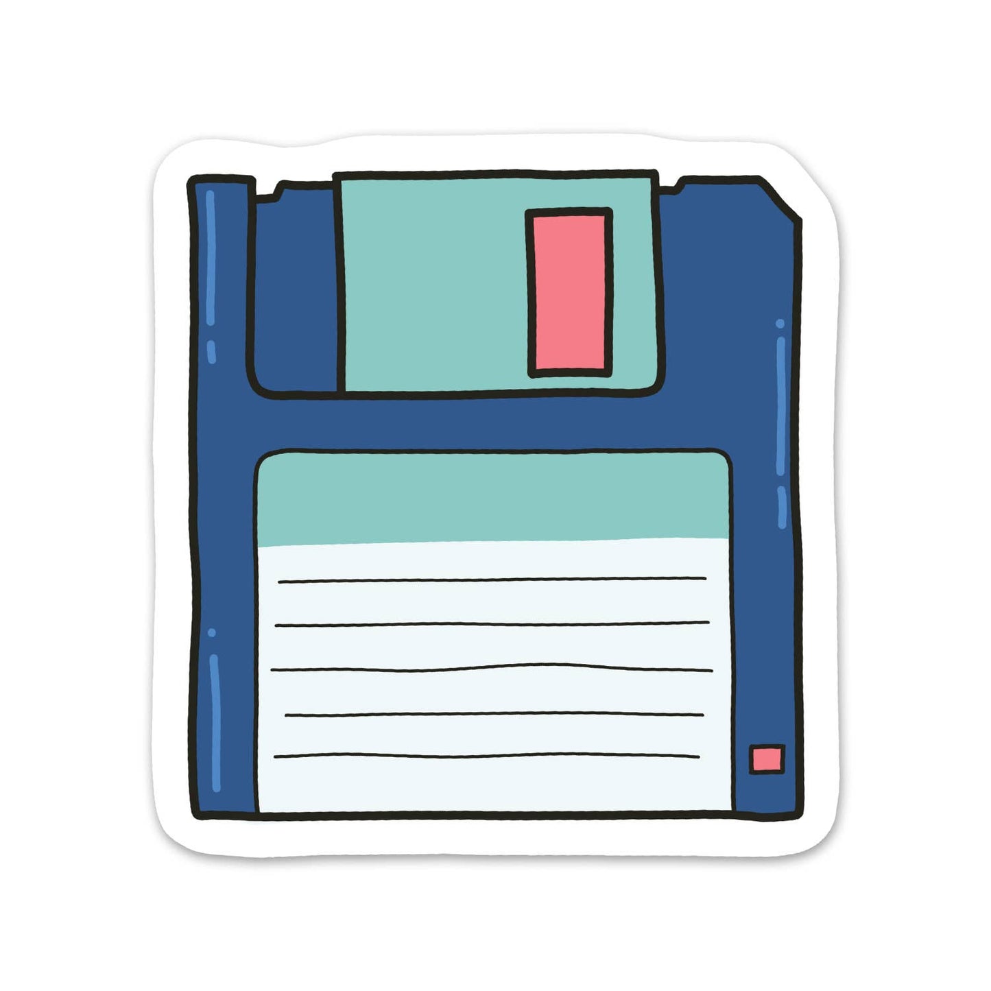 Floppy Disk - 90s Nostalgia Sticker
