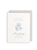 Remembering Your Dad With You Today Letterpress Card
