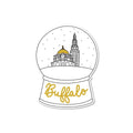 Buffalo NY Snow Globe Sticker
