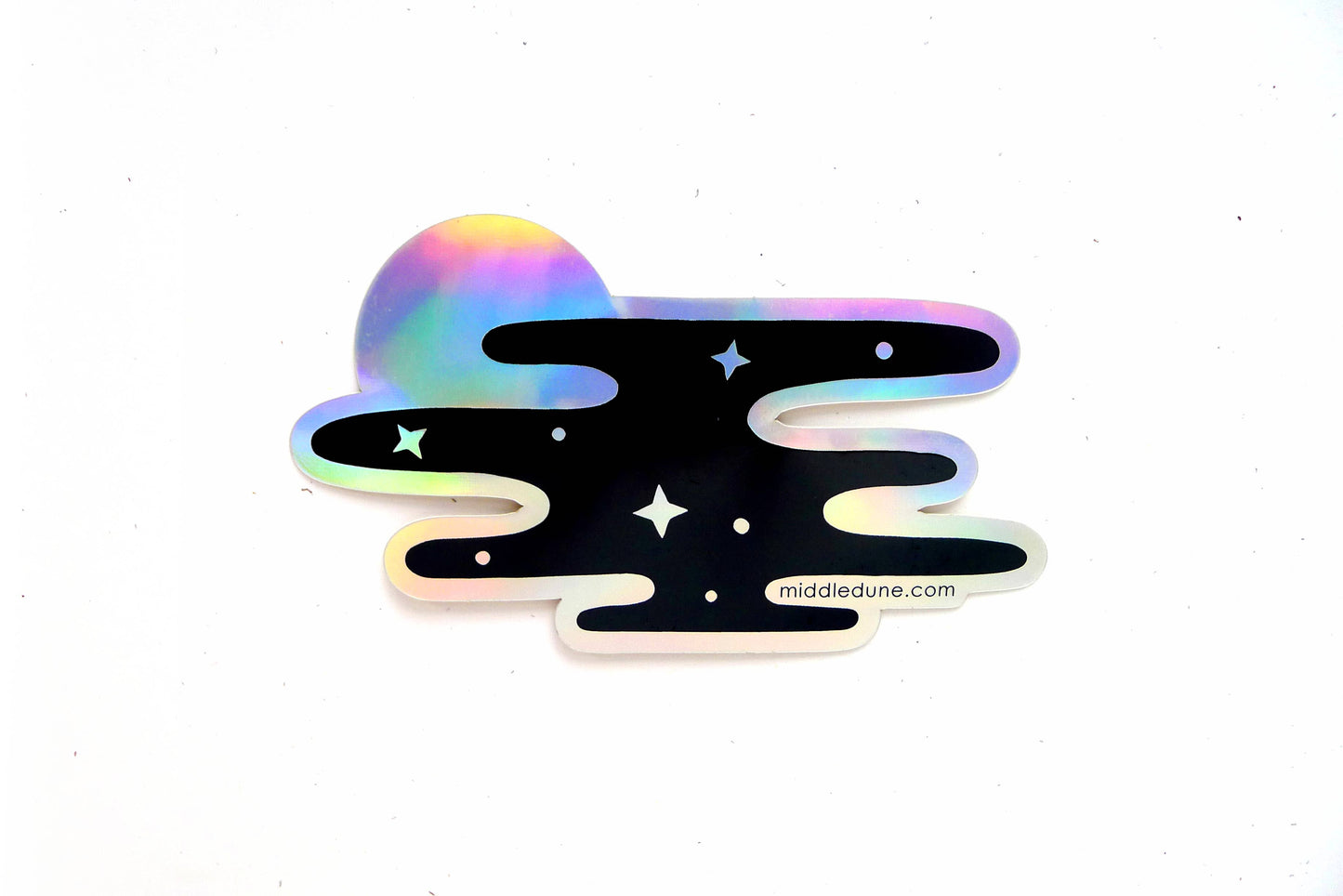 Holographic Moon and Sky Sticker