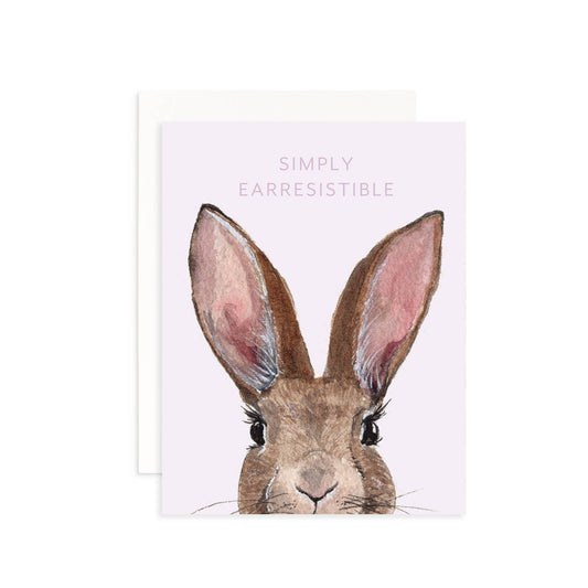 Simply Earresistible Bunny Greeting Card