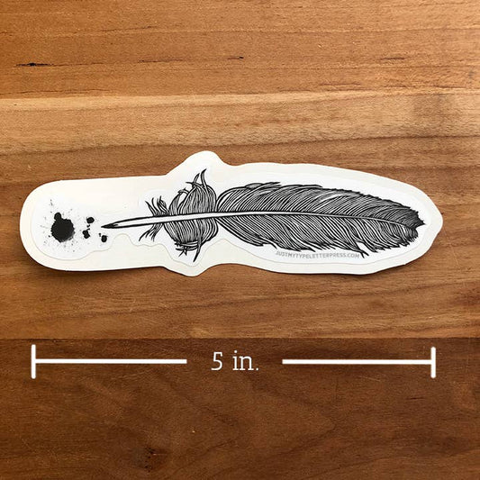 Quill- Splotch Black STICKER