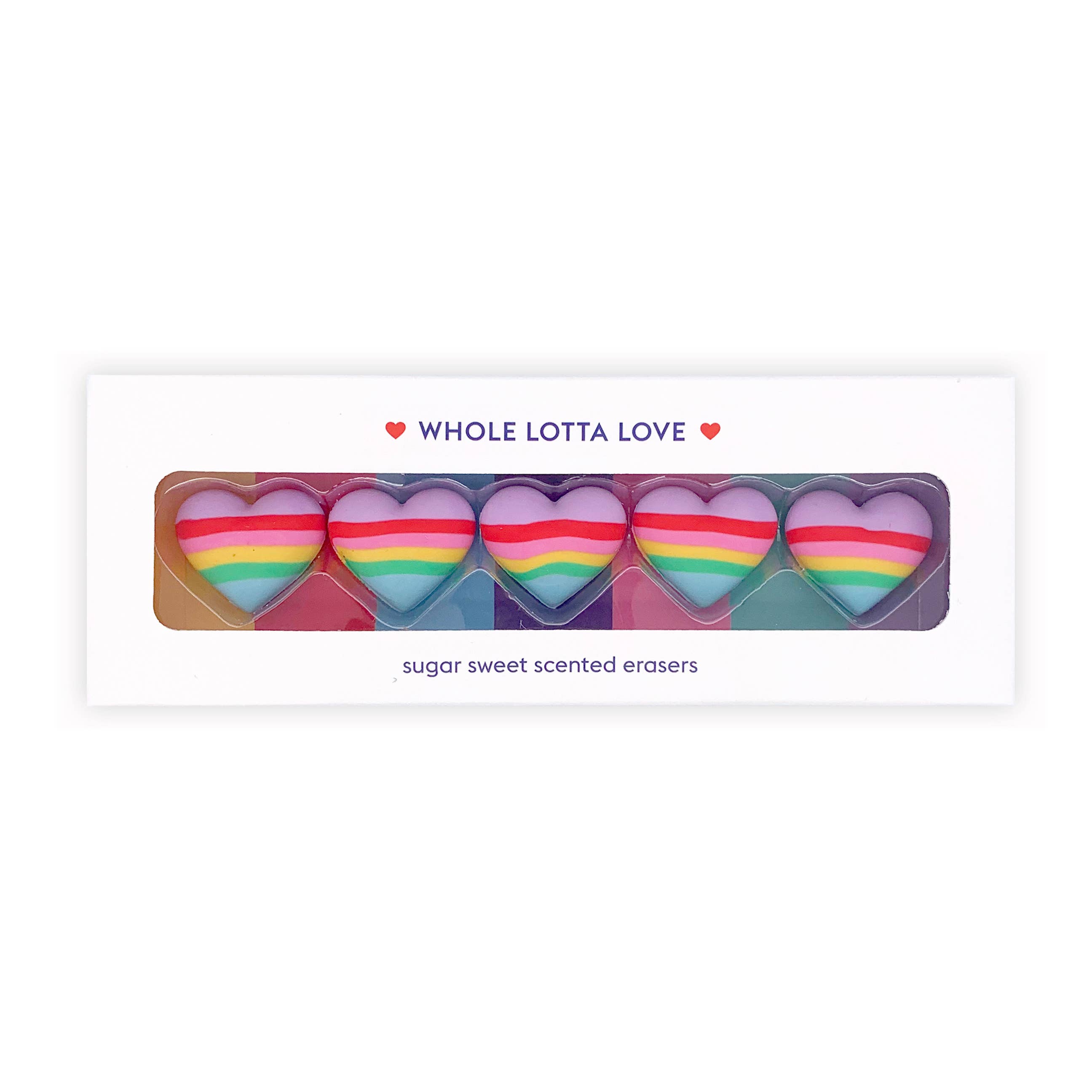 Whole lotta love- scented eraser set of 5