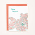 Christmas Poinsettia - Holiday Greeting Card