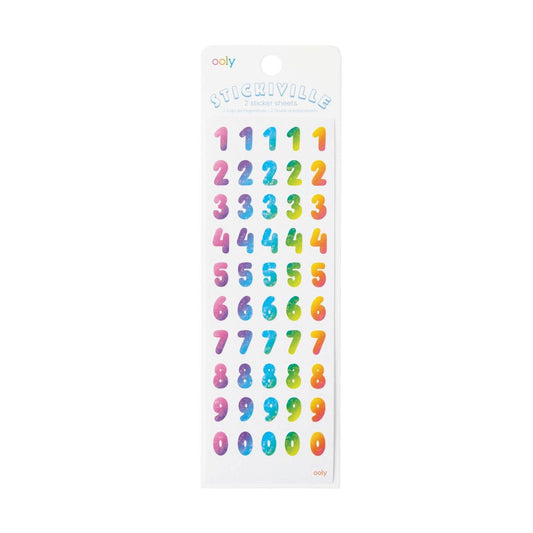 Rainbow Numbers - Stickiville Stickers