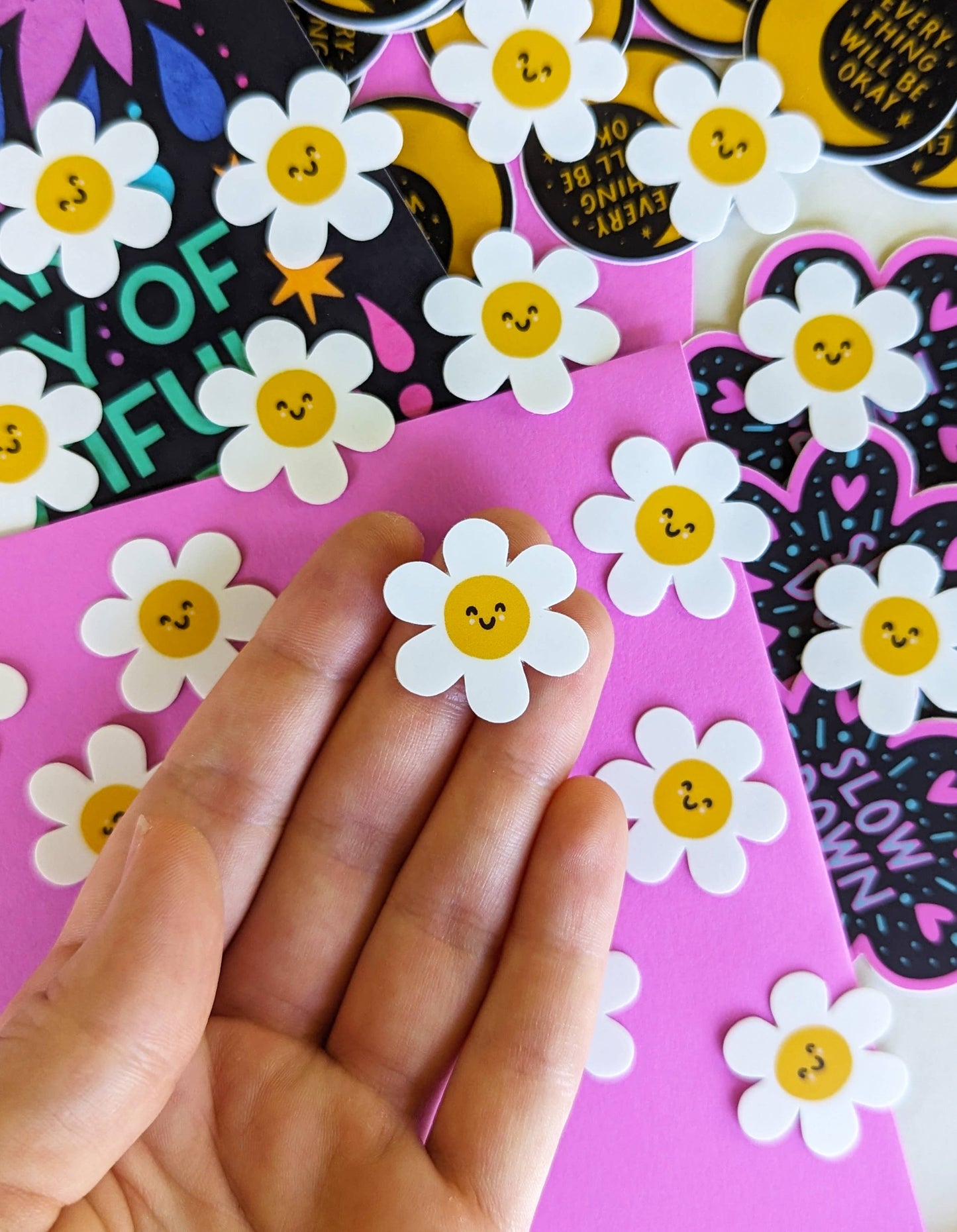 Smiling Daisy Sticker