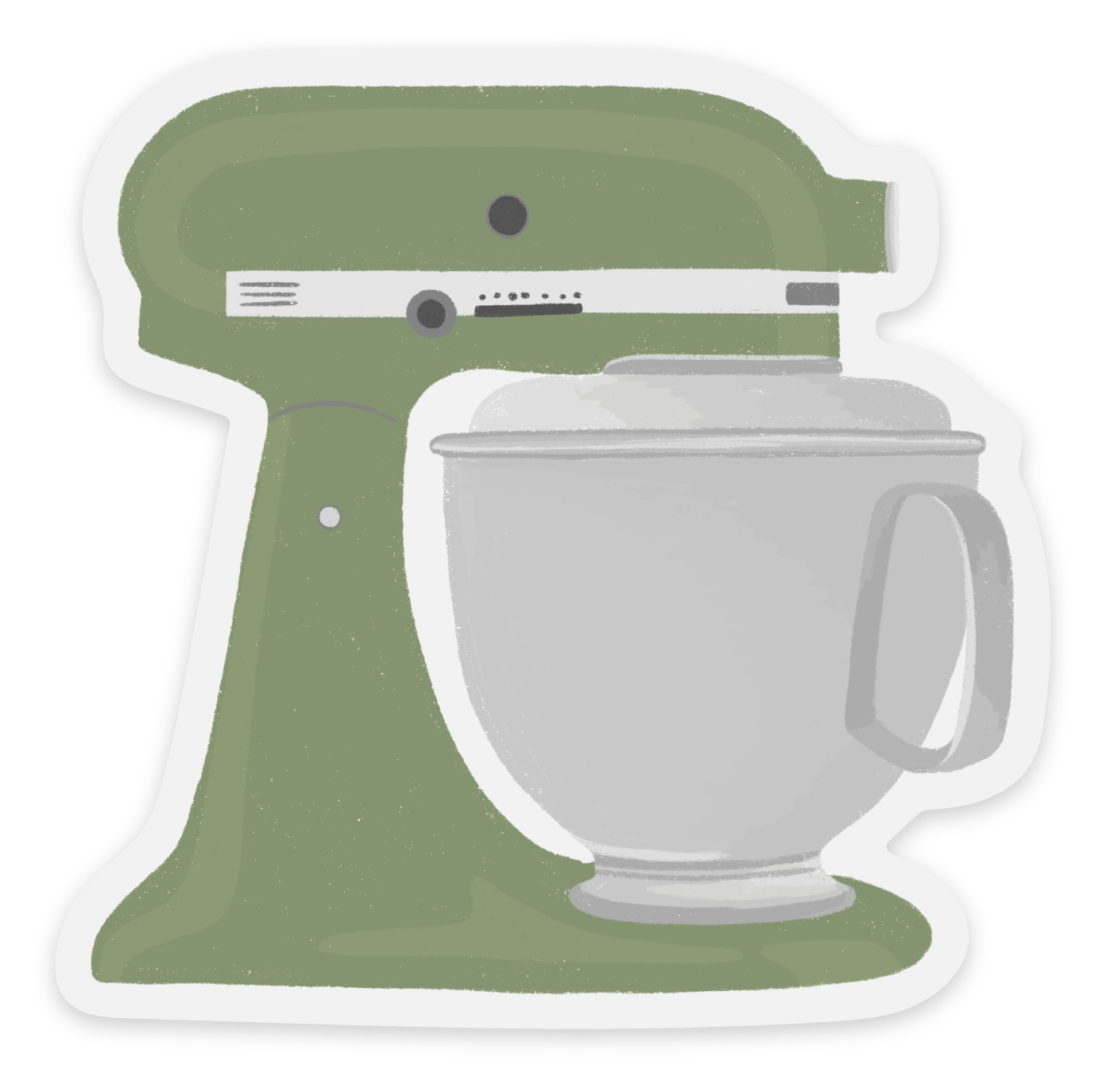 Clear Green Kitchen Mixer, 2.9x2.9”