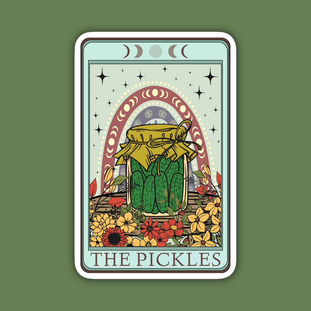The Pickles Tarot Card Sticker