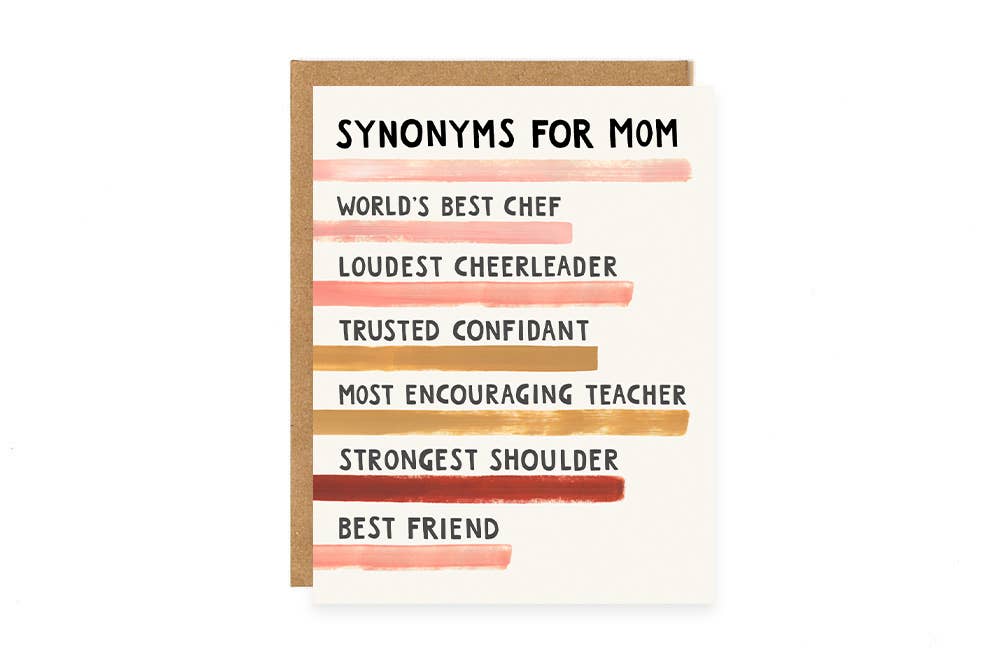 Mother's Day Synonyms Card