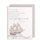 The Best Ships Are Friendships Letterpress Greeting Card