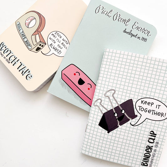 Encouraging Office Supplies Mini Notebook Set