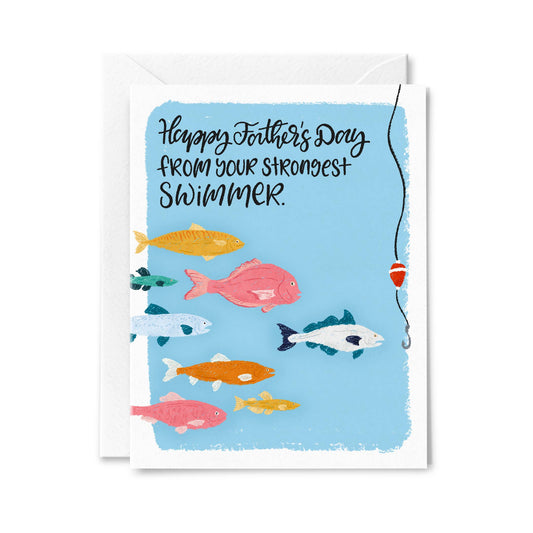 Strongest Swimmer - Funny Father's Day Card