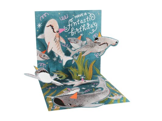 Sharks Pop-Up Card