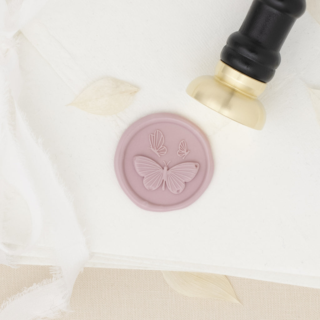 You Give Me Butterflies 3D Wax Stamp