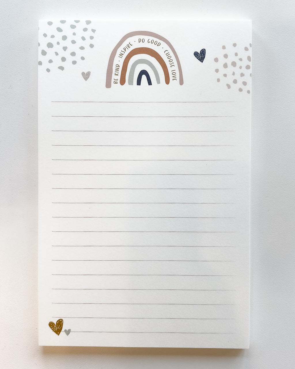 Rainbow Good Vibes Notepad