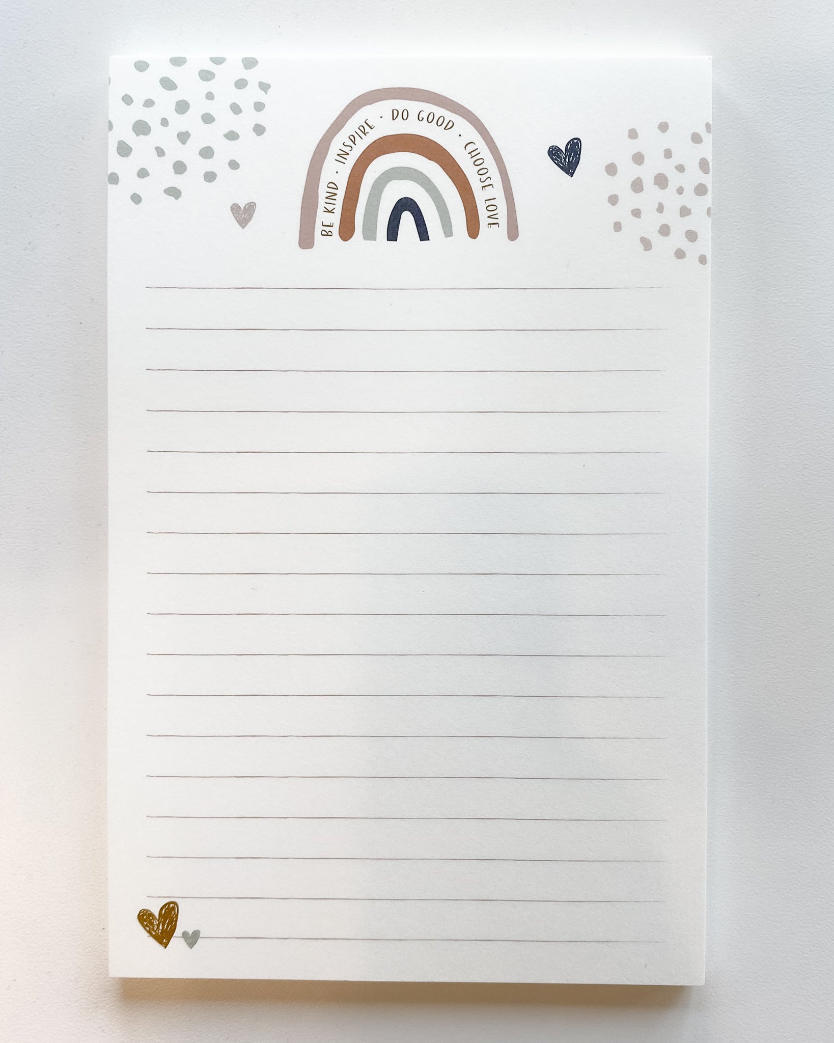 Rainbow Good Vibes Notepad