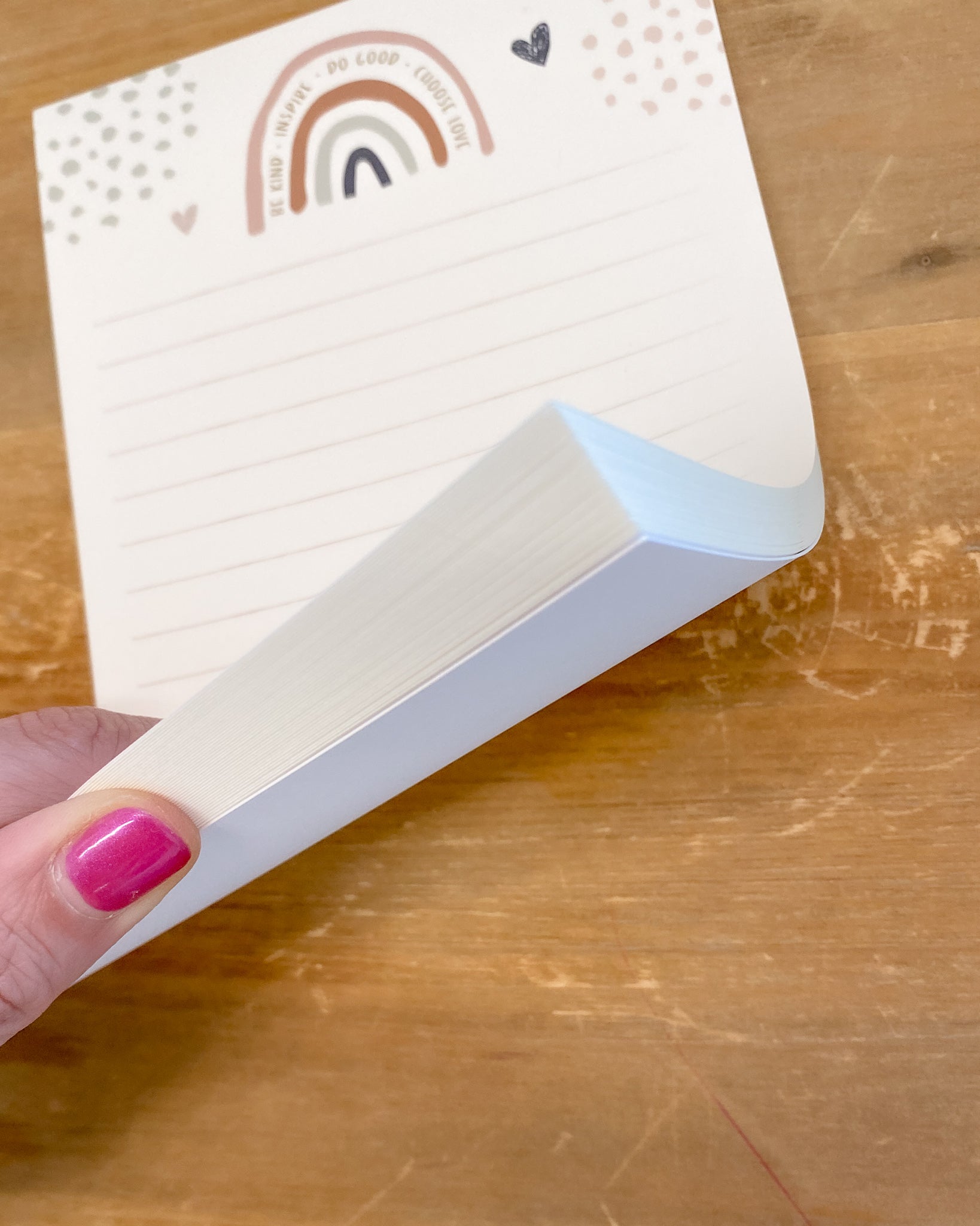 Rainbow Good Vibes Notepad