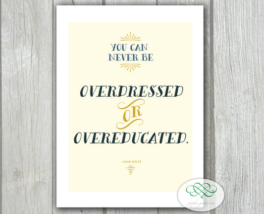 Over-dressed Over-educated Card