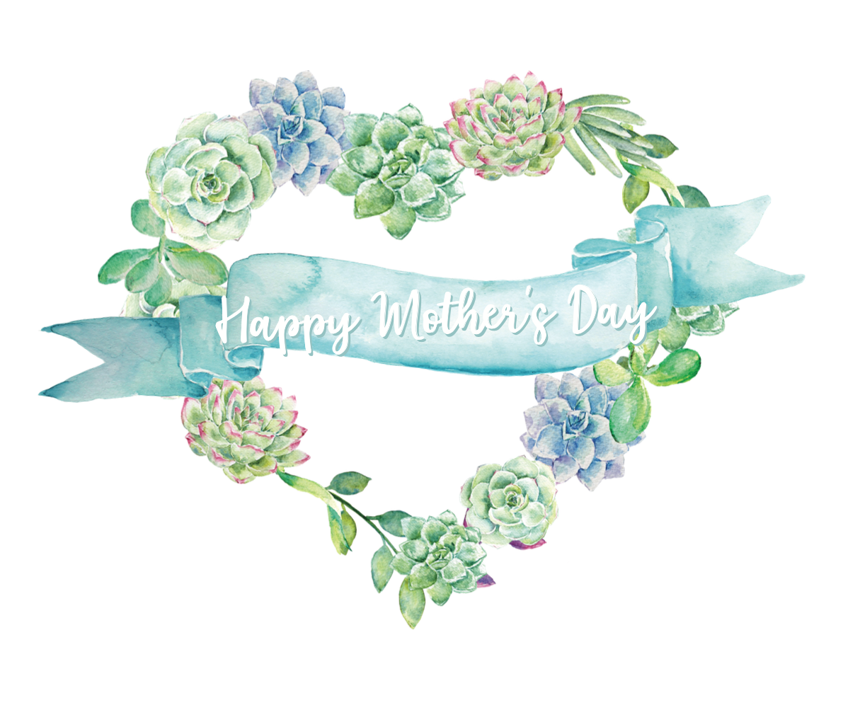 Succulent Heart - Happy Mother's Day