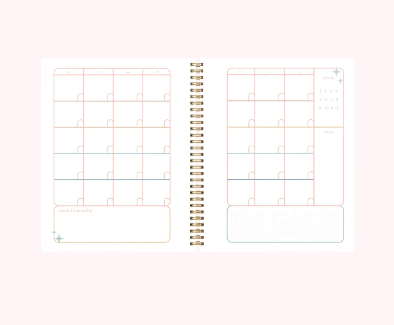 Dream. Manifest. Believe. (Grid Style Pages) Undated Perpetual Planner