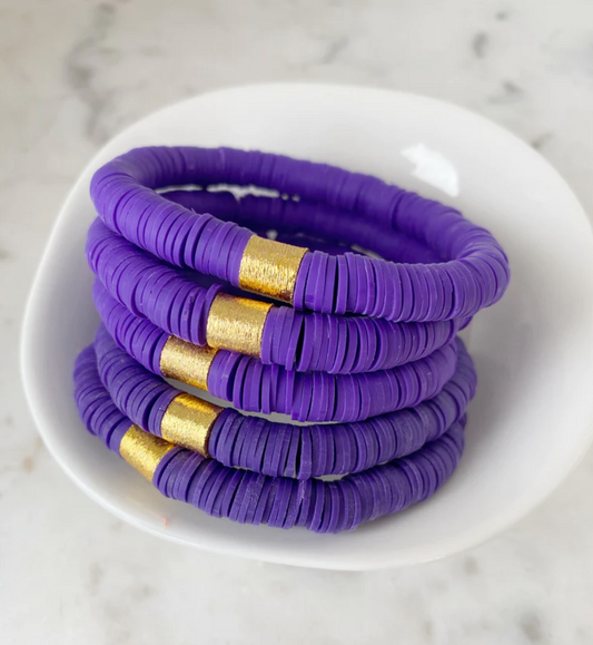 Purple Color Pop Bracelet - 6.5 inch