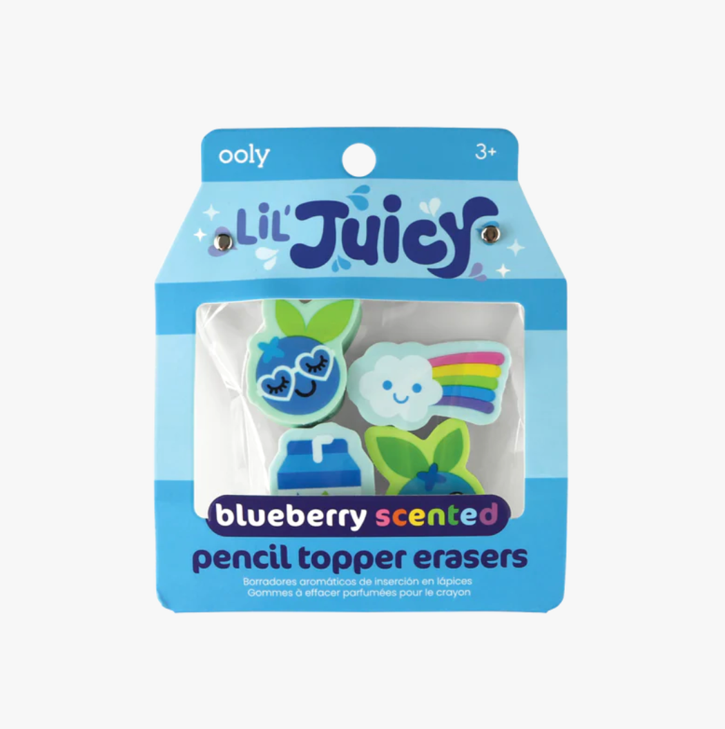Blueberry - Lil’ juicy Scented Topper Erasers