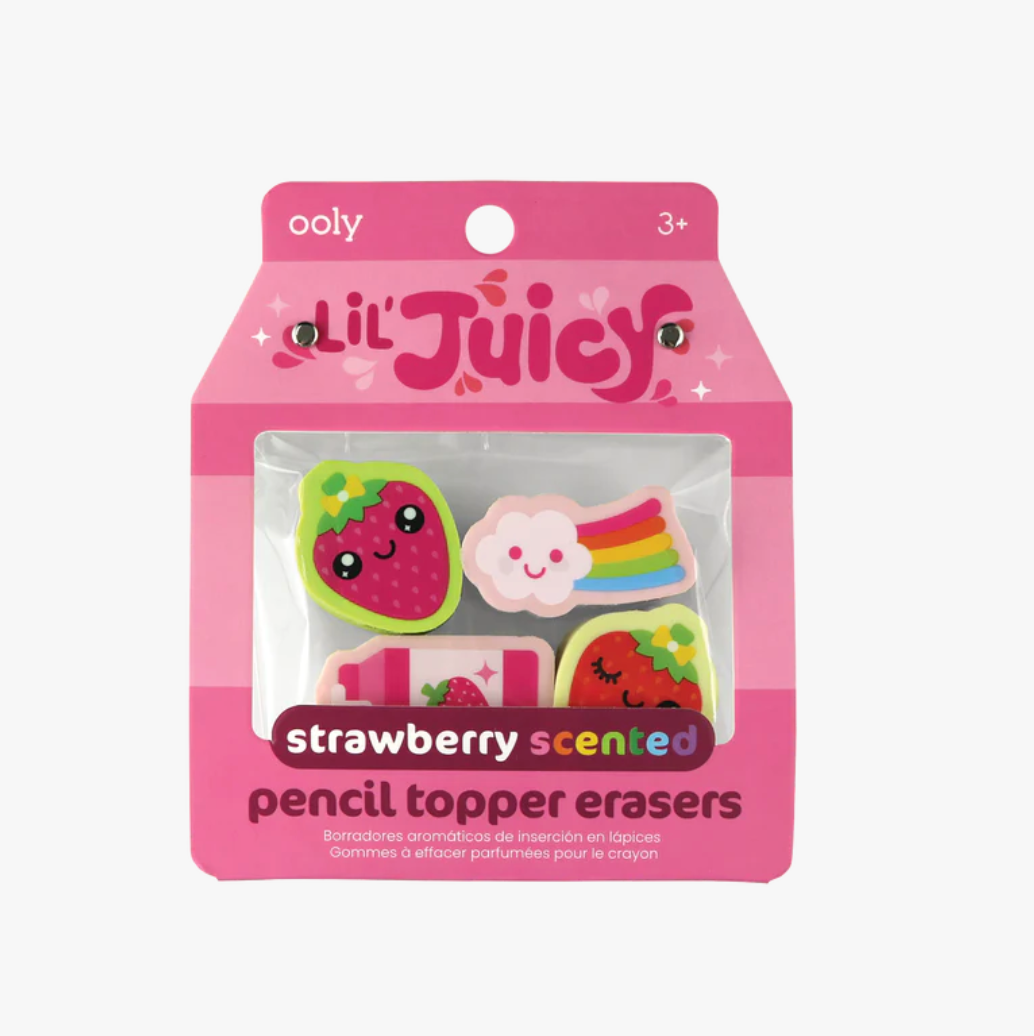 Strawberry - Lil’ juicy Scented Topper Erasers