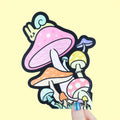 Mushroom Patch Large Car Sticker