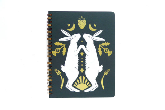 Harvest Rabbits Coil Notebook