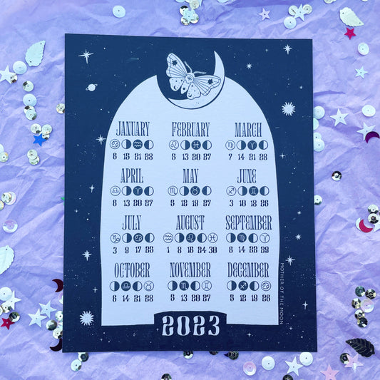 2023 Lunar Calendar / Moon Calendar