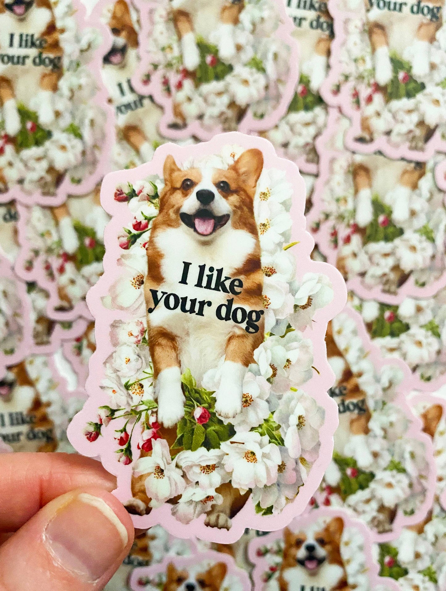 I Like Your Dog Sticker