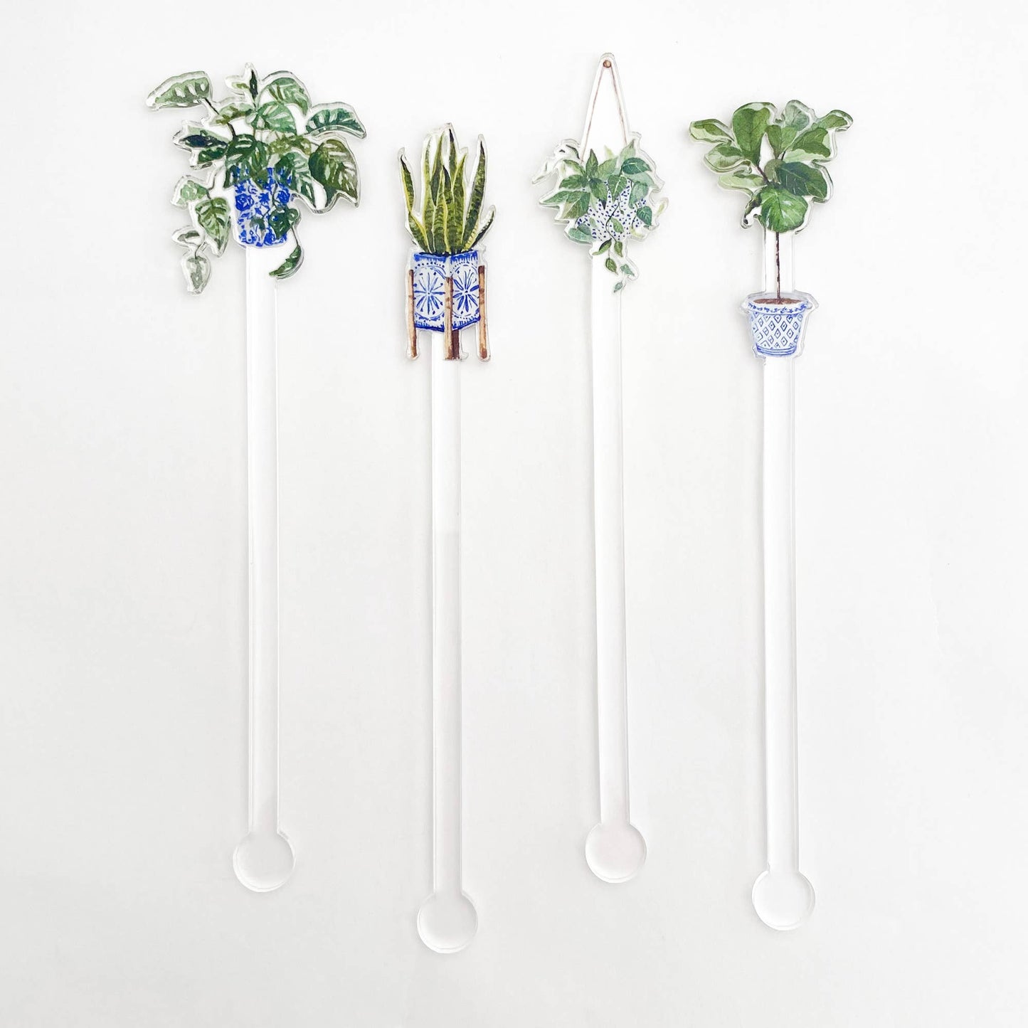 Happy House Plants Acrylic Stir Sticks - single