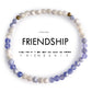 Morse Code Bracelet - Friendship - Blue Lace Agate