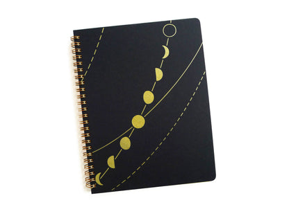 Moon Phase Coil Notebook