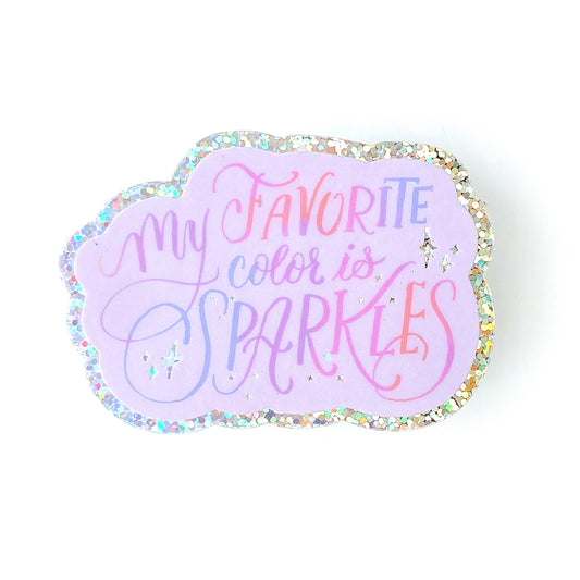 My Favorite Color is Sparkles Glitter Taylor Swift Sticker