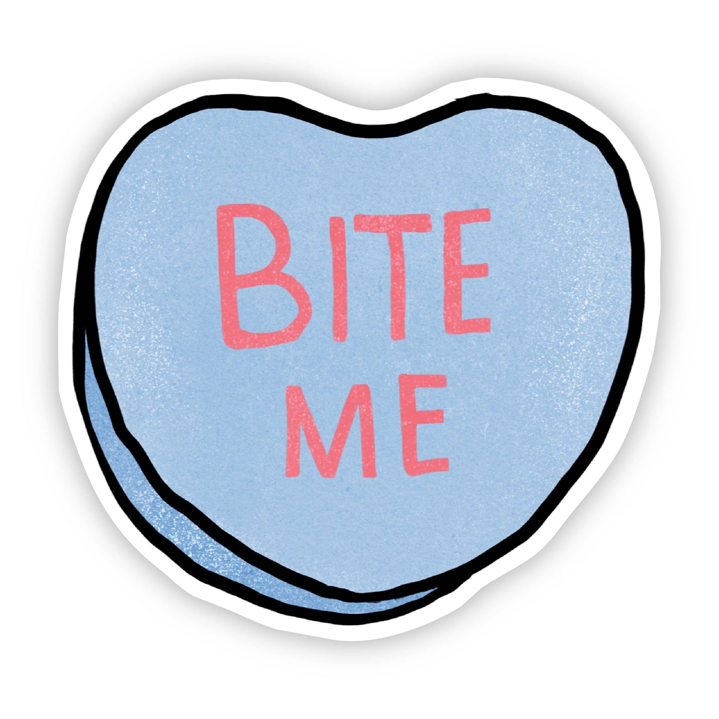 Bite Me Heart Sticker