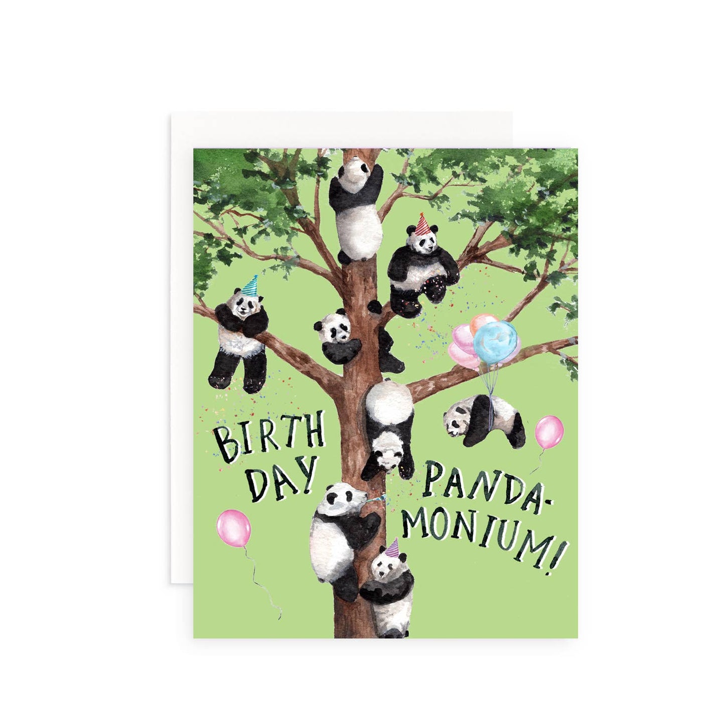 Birthday Pandamonium Greeting Card