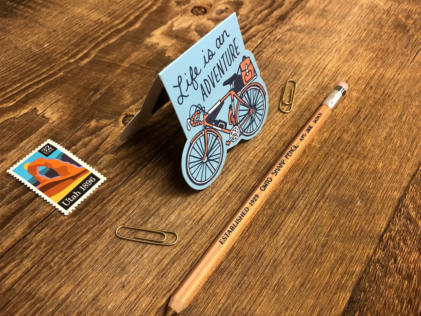 Adventure Bicycle Magnetic Bookmark