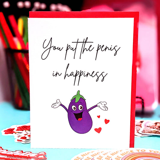 Penis Happiness Card