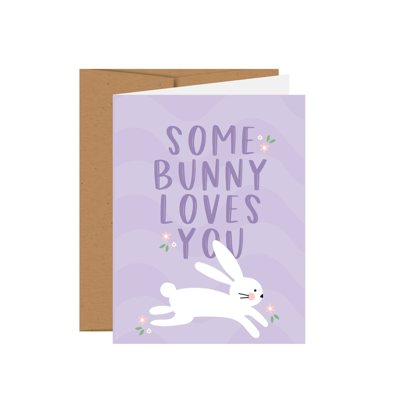 Some Bunny Loves You Purple Card